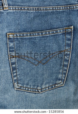 High Resolution Detail Denim Jeans Doublestitched Stock Photo 15836680 ...
