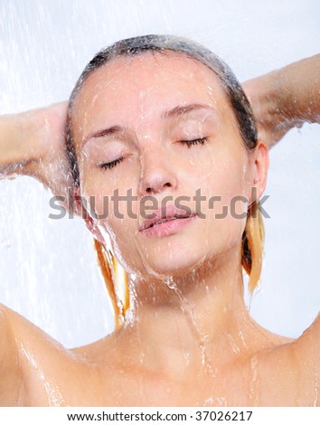 Beautiful woman taking shower — Stock Photo © vadimphoto1 