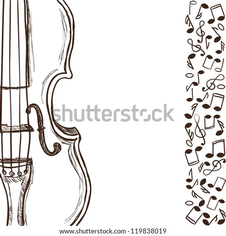 pen violin sketch Images, Vectors Drawing Stock Images Violin Royalty Free &