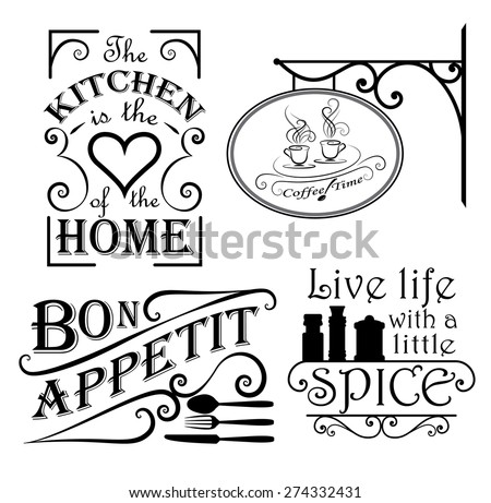 Interior wall design set mostly for the kitchen