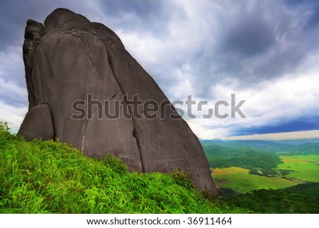 Peak of Da Bia mountain. Province Phu Yen. Vietnam