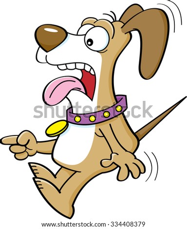 Running Dog Bone Shovel Stock Vector 123952354 - Shutterstock