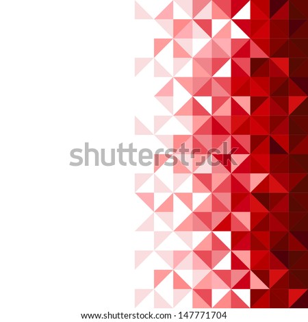 Abstract Geometric Background Triangle Square Red 스톡 벡터 