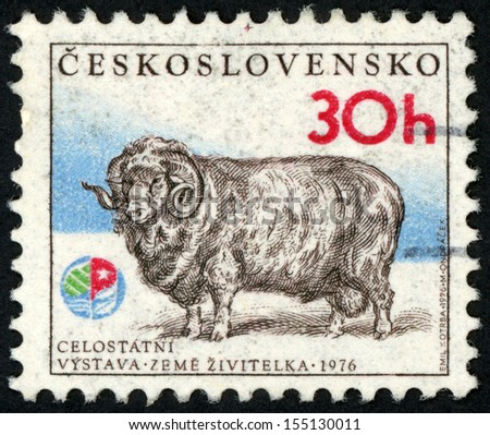 CESKOSLOVENSKO - CIRCA 1976: stamp printed in Czech (Czechoslovakia ...
