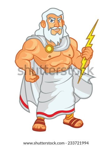 Zeus Cartoon Stock Vector 233721994 - Shutterstock