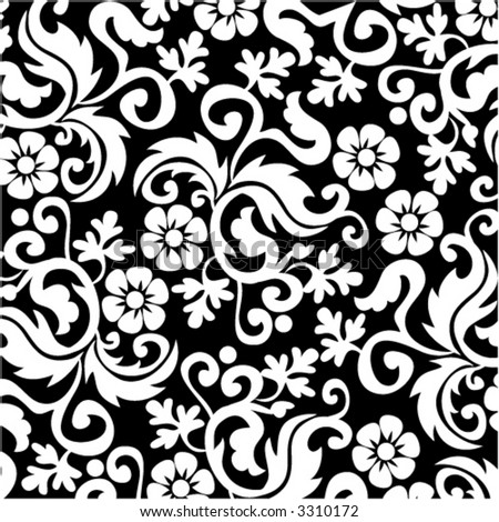 Royal Scroll Pattern Vol Black 01 Stock Vector 3310171 - Shutterstock