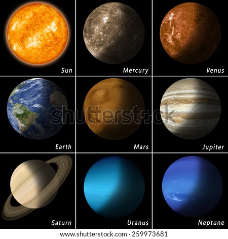 Rendered Image Planets Some Moons Our Stock Illustration 163792934 ...