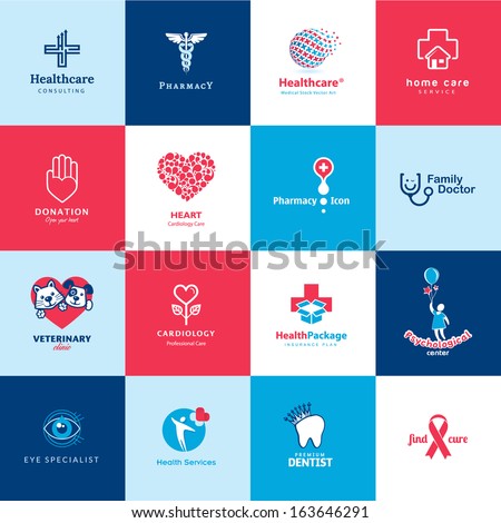 Set of medical and healthcare icons