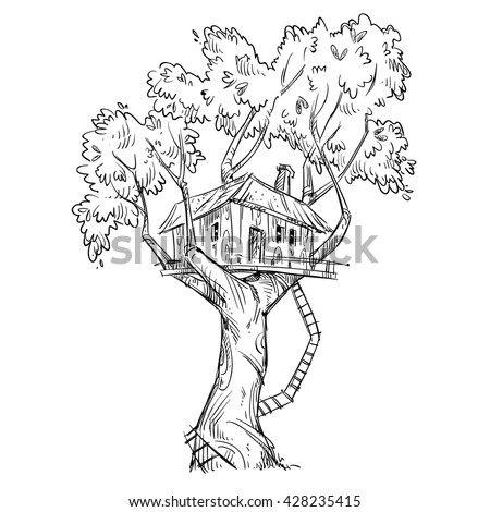 Kids Tree House Drawing treehouse stock images, royalty-free images & vectors | shutterstock Kids Tree House Drawing treehouse stock images, royalty-free images & vectors | shutterstock