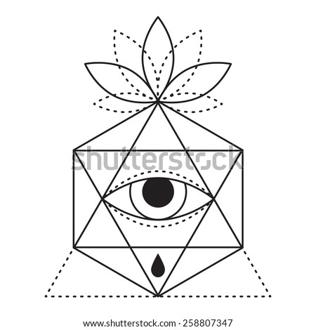 trendy style geometric tattoo design hipster stock vector trendy style geometric tattoo design hipster stock vector