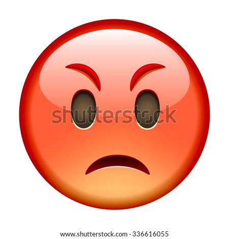 Angry Face Stock Images Royalty Free Vectors Shutterstock Emoticon Isolated
