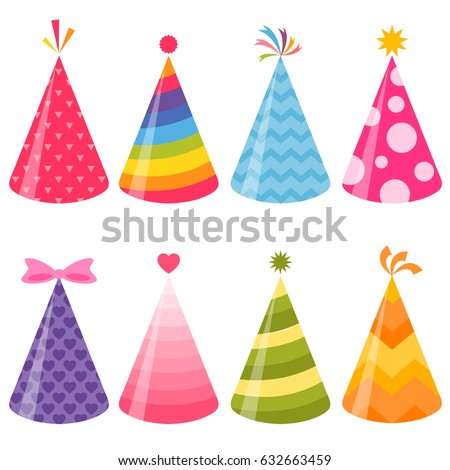 Set Vector Birthday Party Elements Eps Stock Vector 100913359 ...