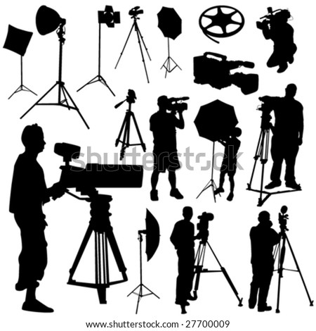 Film Camera Equipments Vector Stock Vector 7084426 - Shutterstock