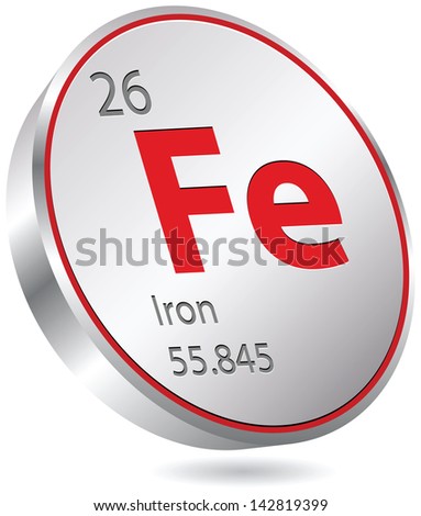 Iron Element Stock Vector 120895555 - Shutterstock