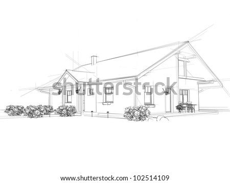 House Line Drawing Stock Images, Royalty-Free Images & Vectors ...