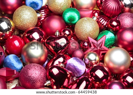 High Heel Shoes Christmas Decorations Closeup Stock Photo 66959503 ...