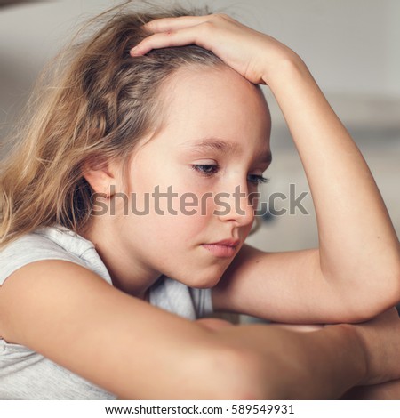 Sad Boy Depressed Teenager Home Problems Stock Photo 95819308 ...