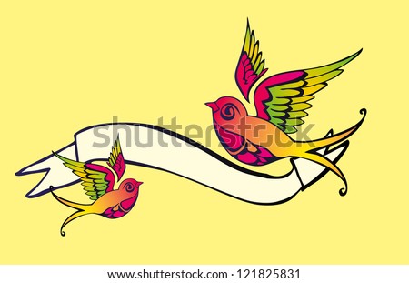 Birds Holding Banner Stock Images, Royalty-Free Images & Vectors ...