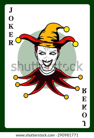 Illustration Joker Card Figure Stock Vector 27501184 - Shutterstock