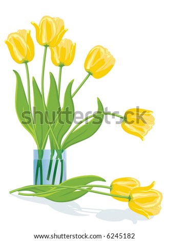 Pink Tulip  Bouquet Vector  Stock Vector  70437859 Shutterstock