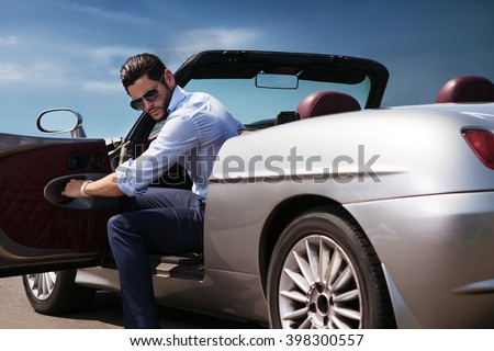 Handsome Man Near Car Luxury Life Stock Photo 398300557 - Shutterstock