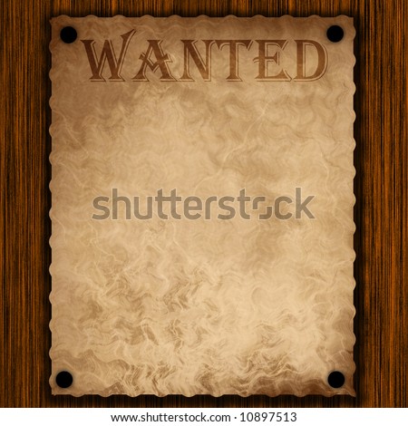 Torn Wild West Wanted Poster On Stock Illustration 89947684 - Shutterstock