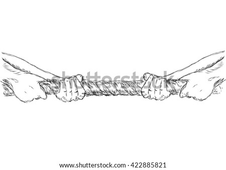 Tug War Stock Vector 422885821 - Shutterstock