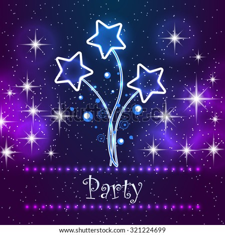 Party ivitation card design. For restaurants, cafe, nightclubs, etc.