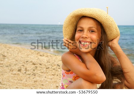 Preteen Girl Diving Outfit Playing Water Stock Photo 53679553 ...