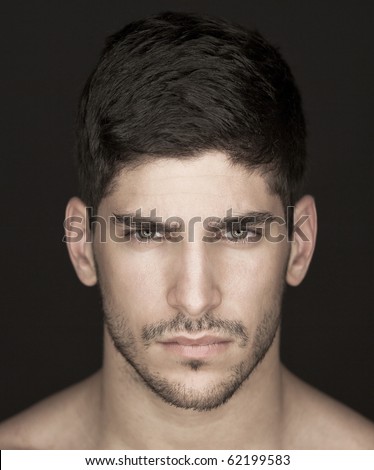 Young man's face