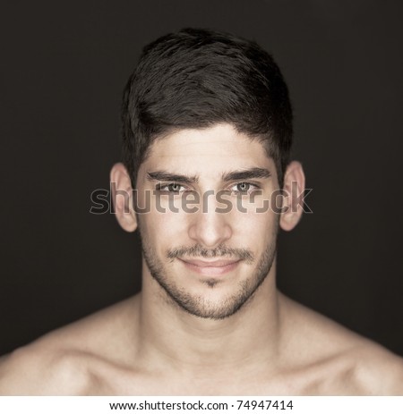 Young man's face