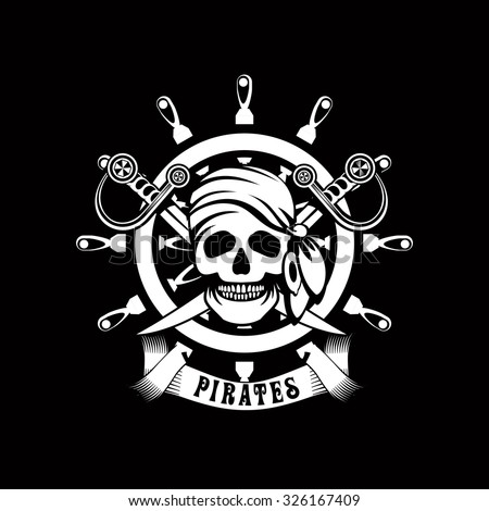 EL POZO DE OAK. - Página 2 Stock-vector-vector-illustration-poster-with-a-human-skull-on-a-background-of-sea-helm-jolly-roger-emblem-black-326167409