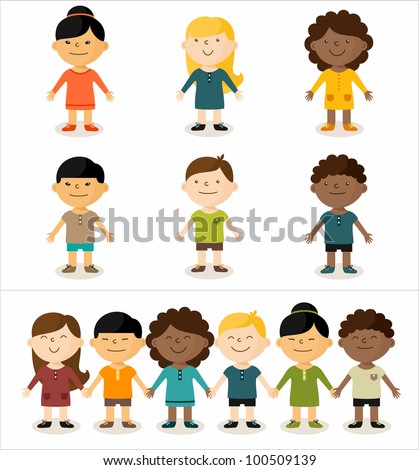 Stock Images similar to ID 78847609 - kids multicultural traditional...