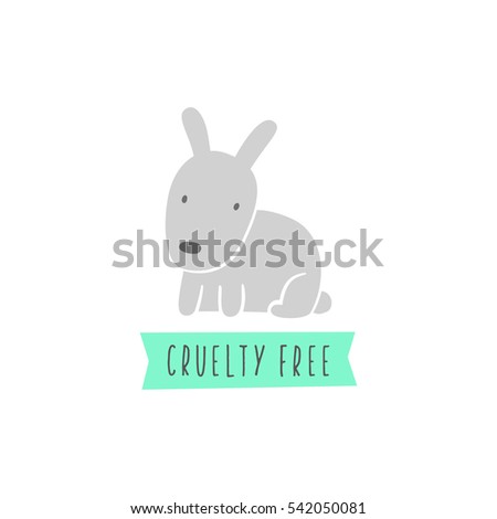 Download Cruelty Free Sign Rabbit Vegan Label Stock Vector ...