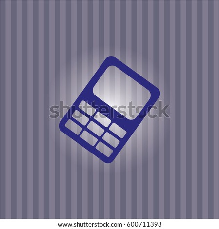 blue cell phone icon