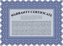Retro Warranty Certificate Template. Good Design. with Quality Background  Stock Vector - Illustration of promotion, restore: 185956282