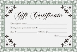 Formal Gift Certificate template. Lovely design. Vector illustration ...