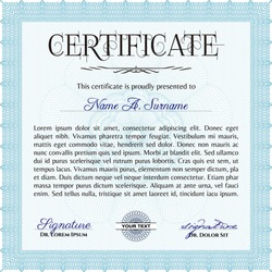 Certificatem diplmoa or award template. Design template. Money style ...