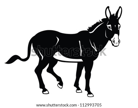 Donkey Free Vector / 4Vector