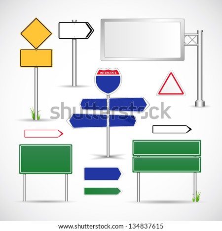 Highway Sign clip art Free Vector / 4Vector