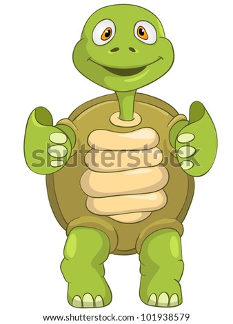 Turtle-Thumbs Up Free Vector / 4Vector