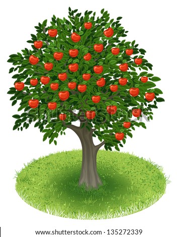 Apple Tree clip art Free Vector / 4Vector