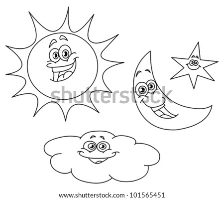 Sun Outline Free Vector / 4Vector