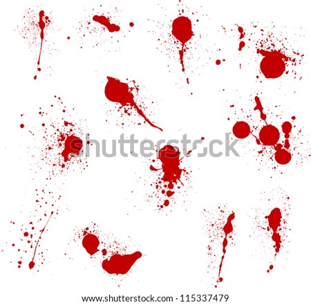 Free Vector Blood Splatter Illustrator | 123Freevectors