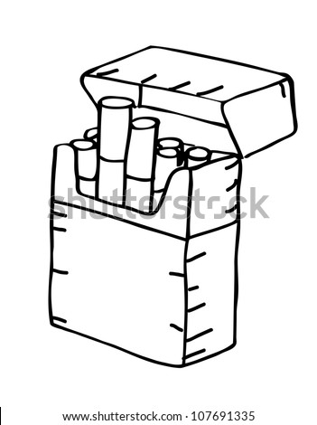 Cigarette Box clip art Free Vector / 4Vector