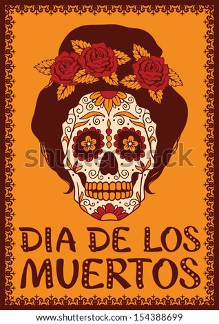 Art Skull Day Of The Dead Men/'s Tee Image by Shutterstock