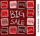 big sale and different... | Shutterstock .eps vector #133878581