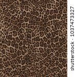 animal skin leopard pattern in... | Shutterstock .eps vector #1037473327