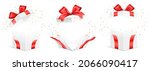 vector set of exploded white... | Shutterstock .eps vector #2066090417
