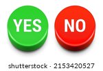 yes and no answer green and red ... | Shutterstock .eps vector #2153420527